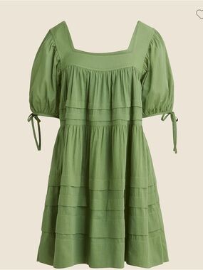 j crew kelly green dress J. Crew | Dresses | J Crew Midi Tiered Eyelet Dress Kelly Green
